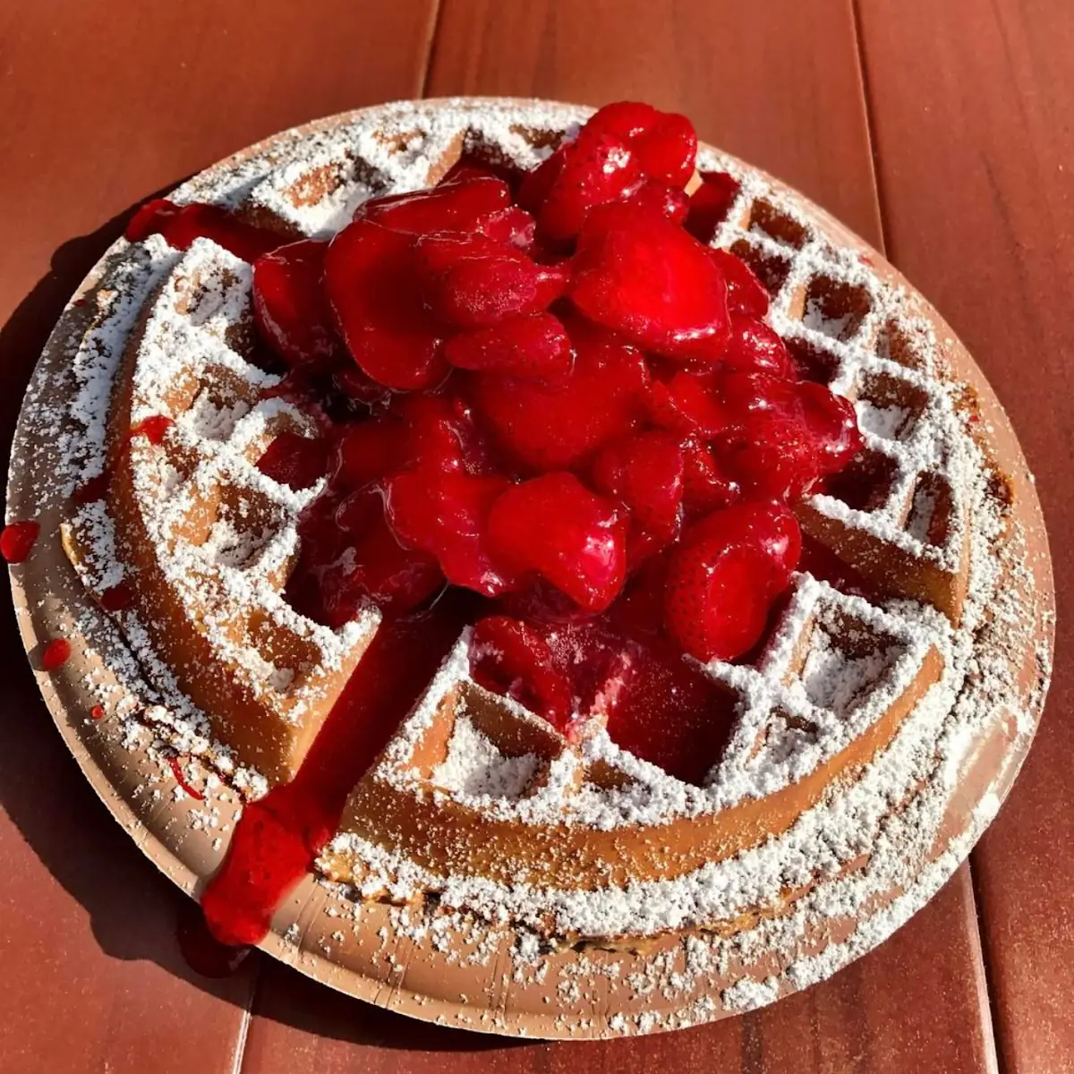 Fresh Fruit Waffles