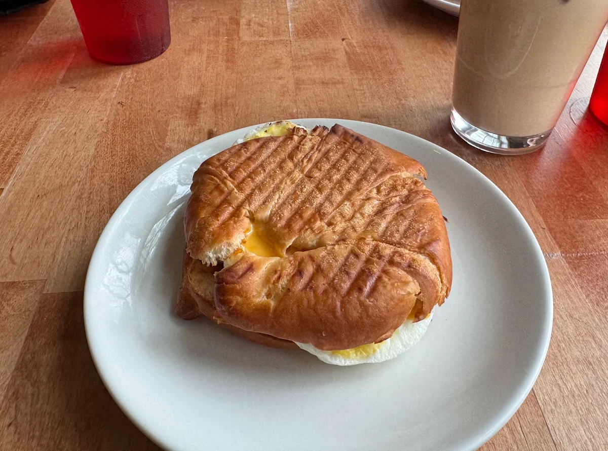Croissant Breakfast Sandwich with Bacon
