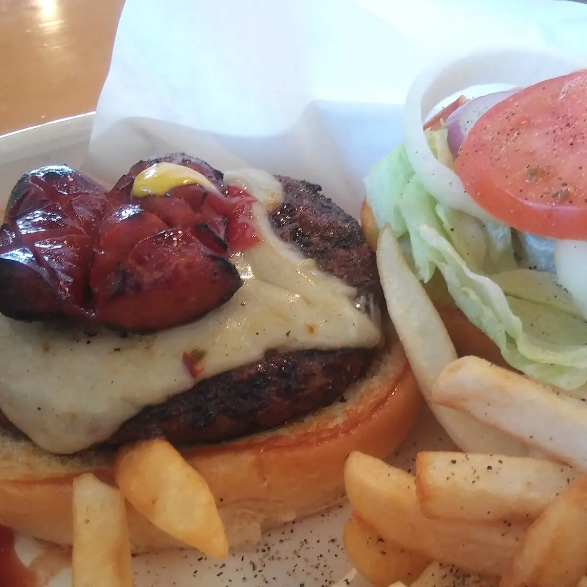 Mushroom Swiss Burger