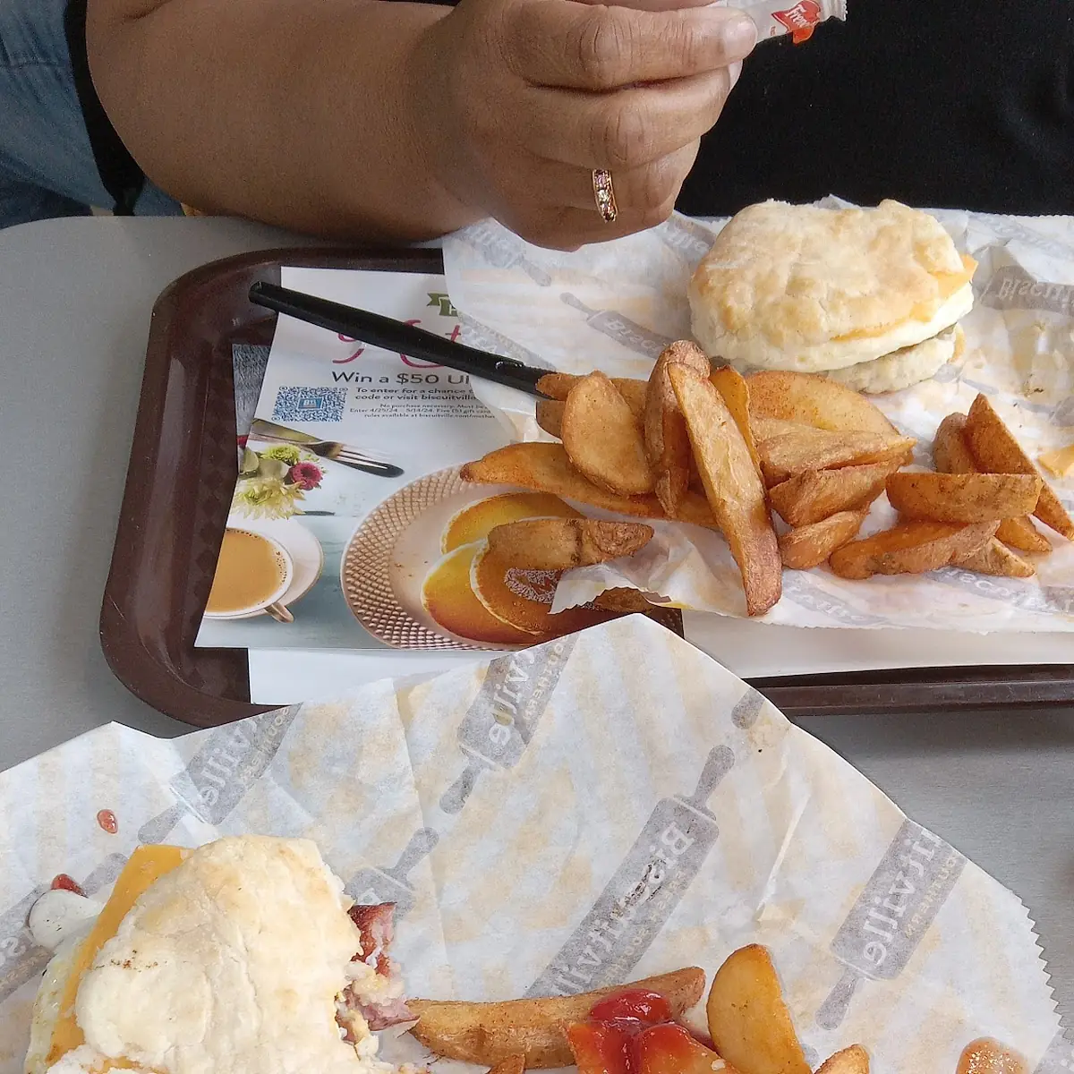 Smoked Sausage Biscuit Combo
