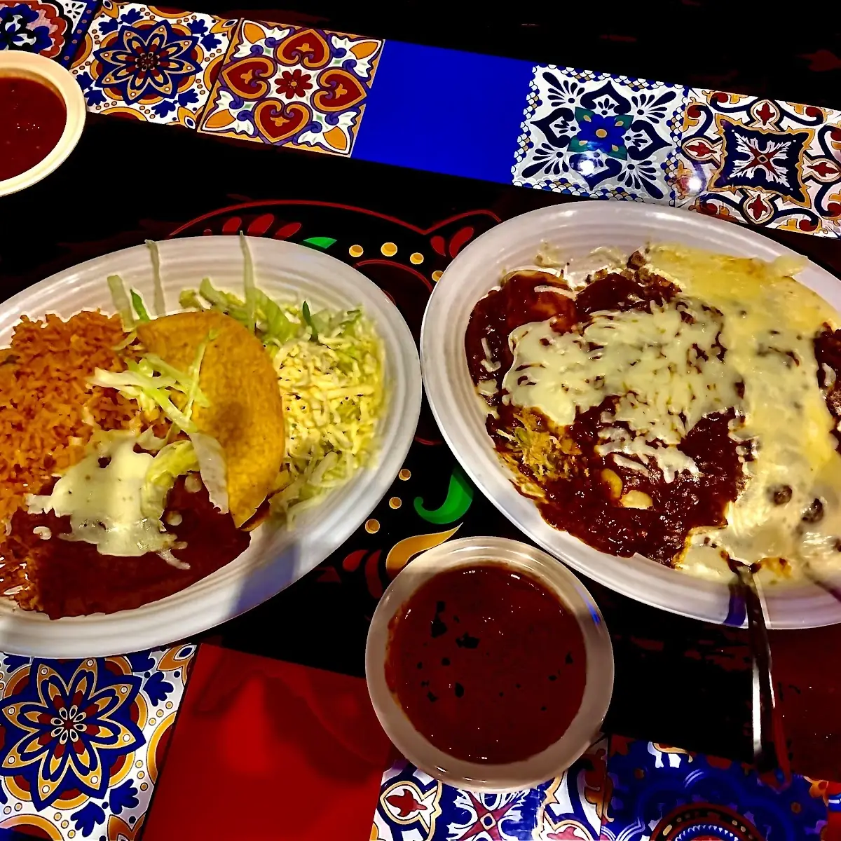 Chile Relleno and Enchiladas