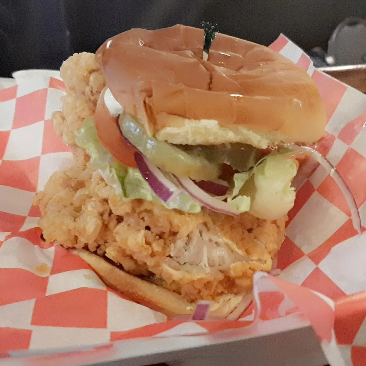 Deep Fried Pork Tenderloin Sandwich