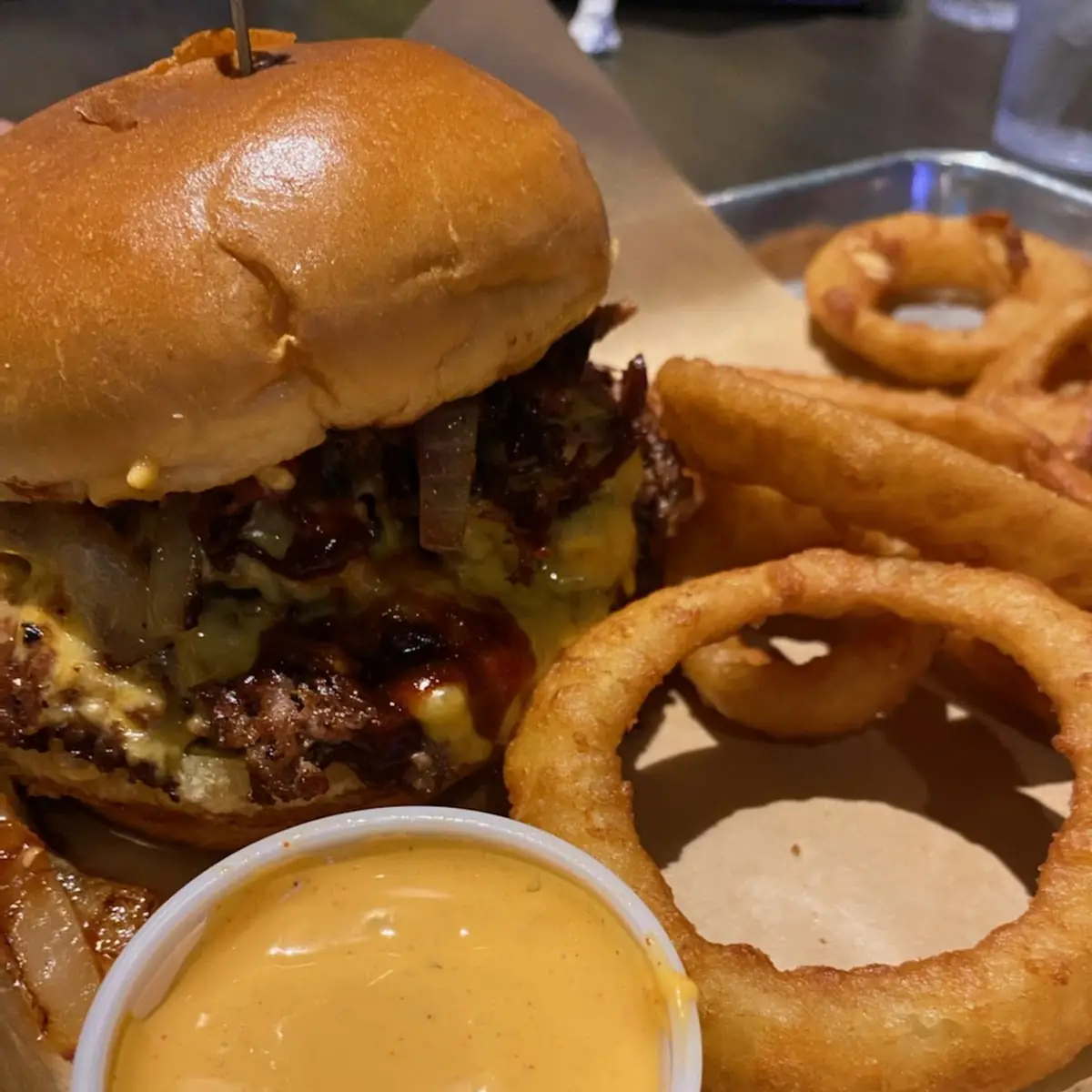 Smoked Brisket Cheeseburger