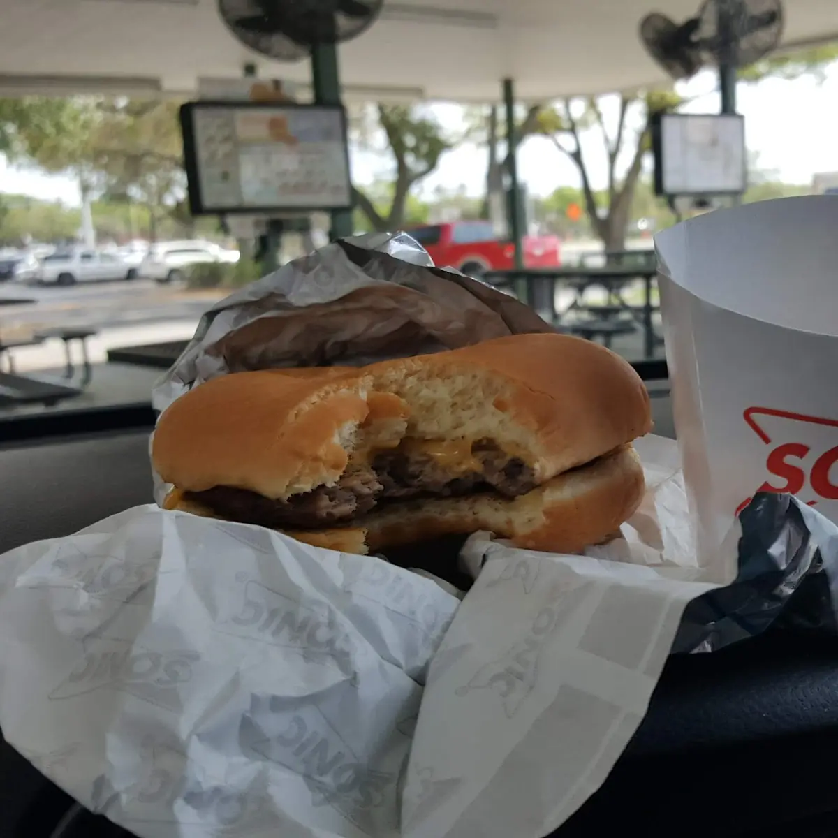 Sonic Cheeseburger and Tator Tots