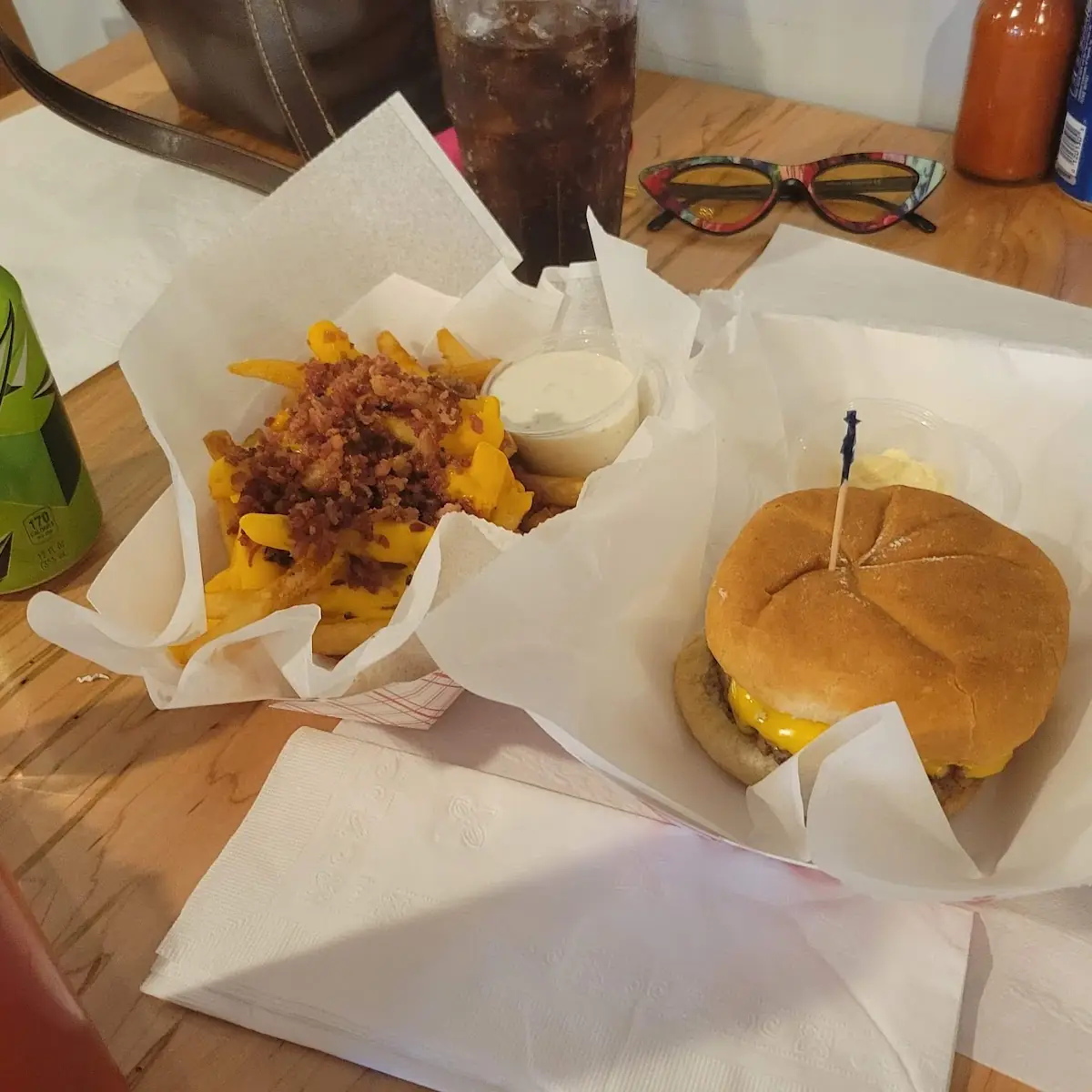 Cheeseburger and Loaded Fries