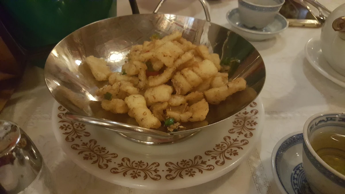 Salt and Pepper Squid with Chilli, Shanghai Chinese Restaurant
