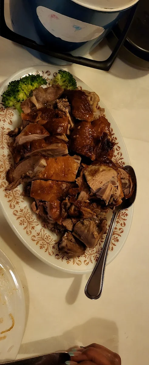 Steamed Duck with Chinese Mushroom Sauce, Shanghai Chinese Restaurant