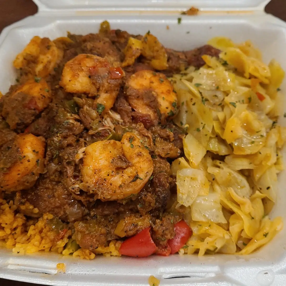 Stewed Chicken with Shrimp