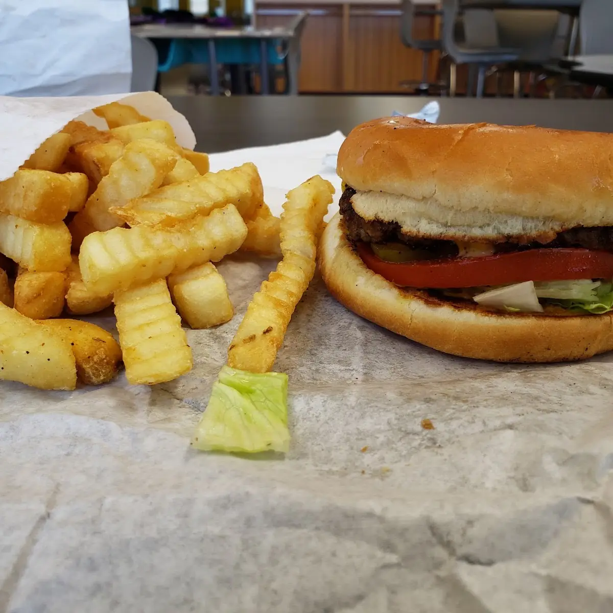 Cheeseburger and Fries
