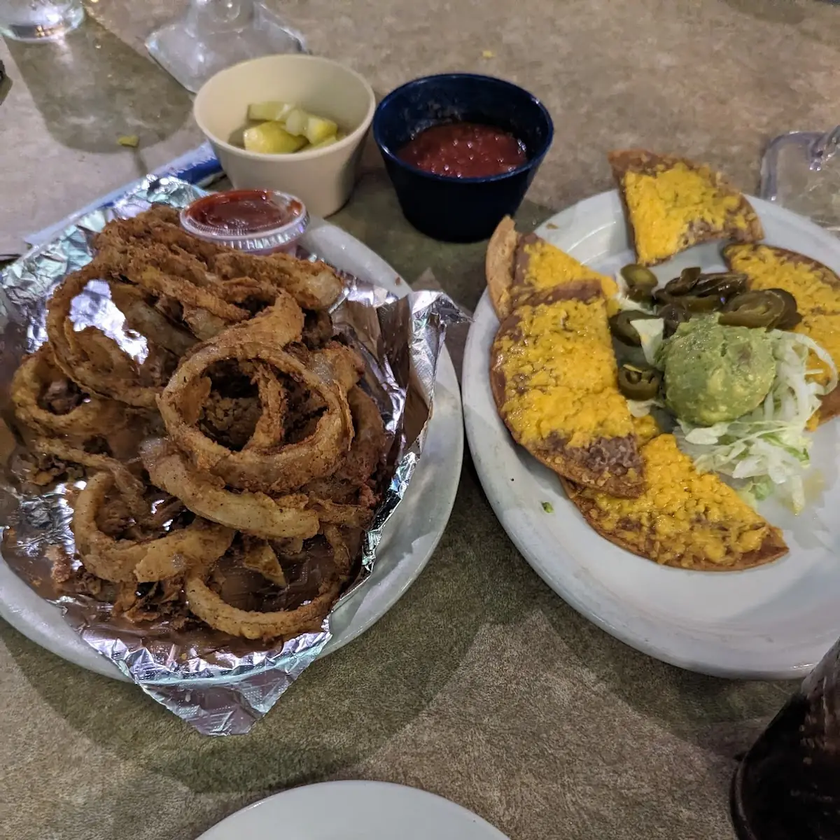 Onion Rings and Nachos