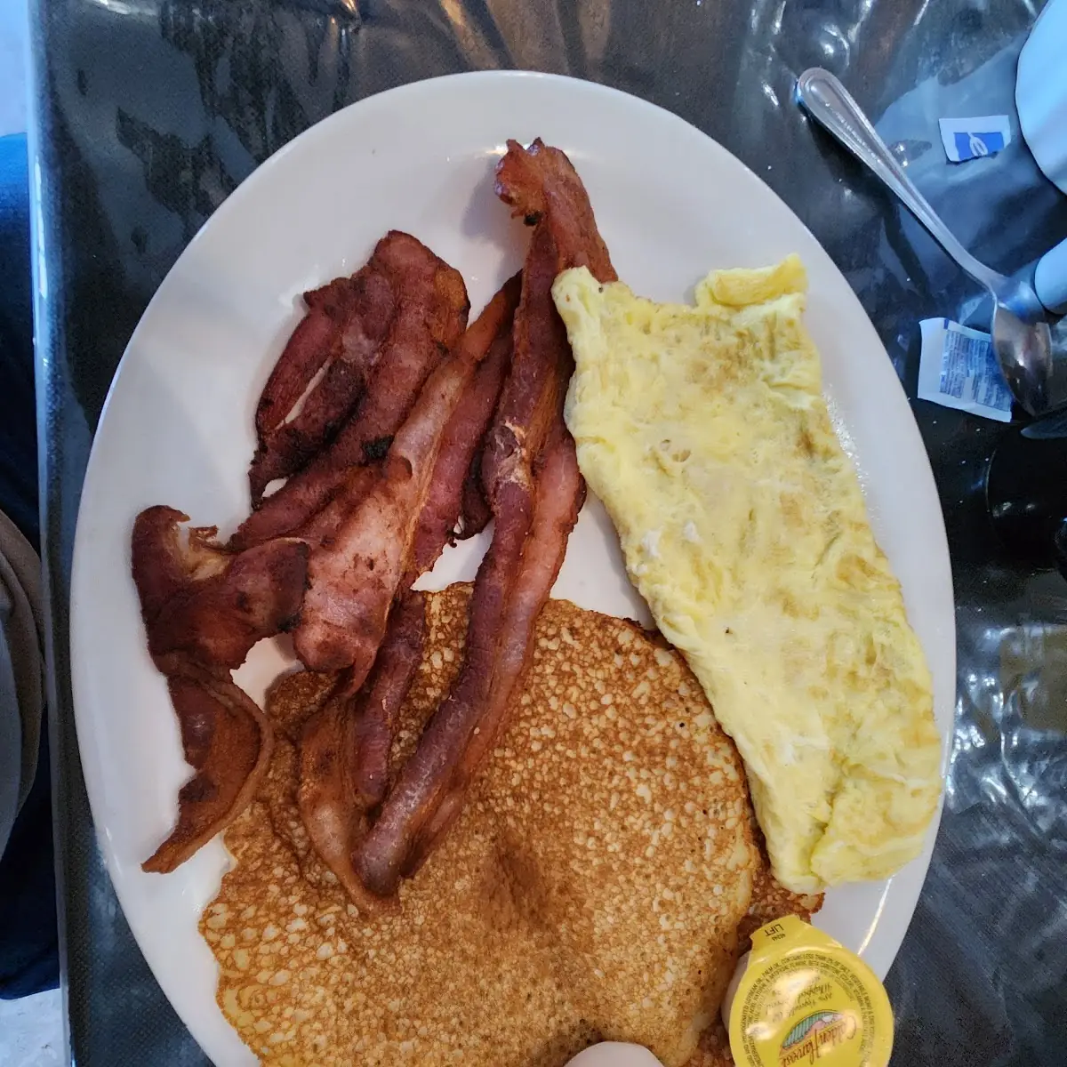Bacon Eggs Hotcake