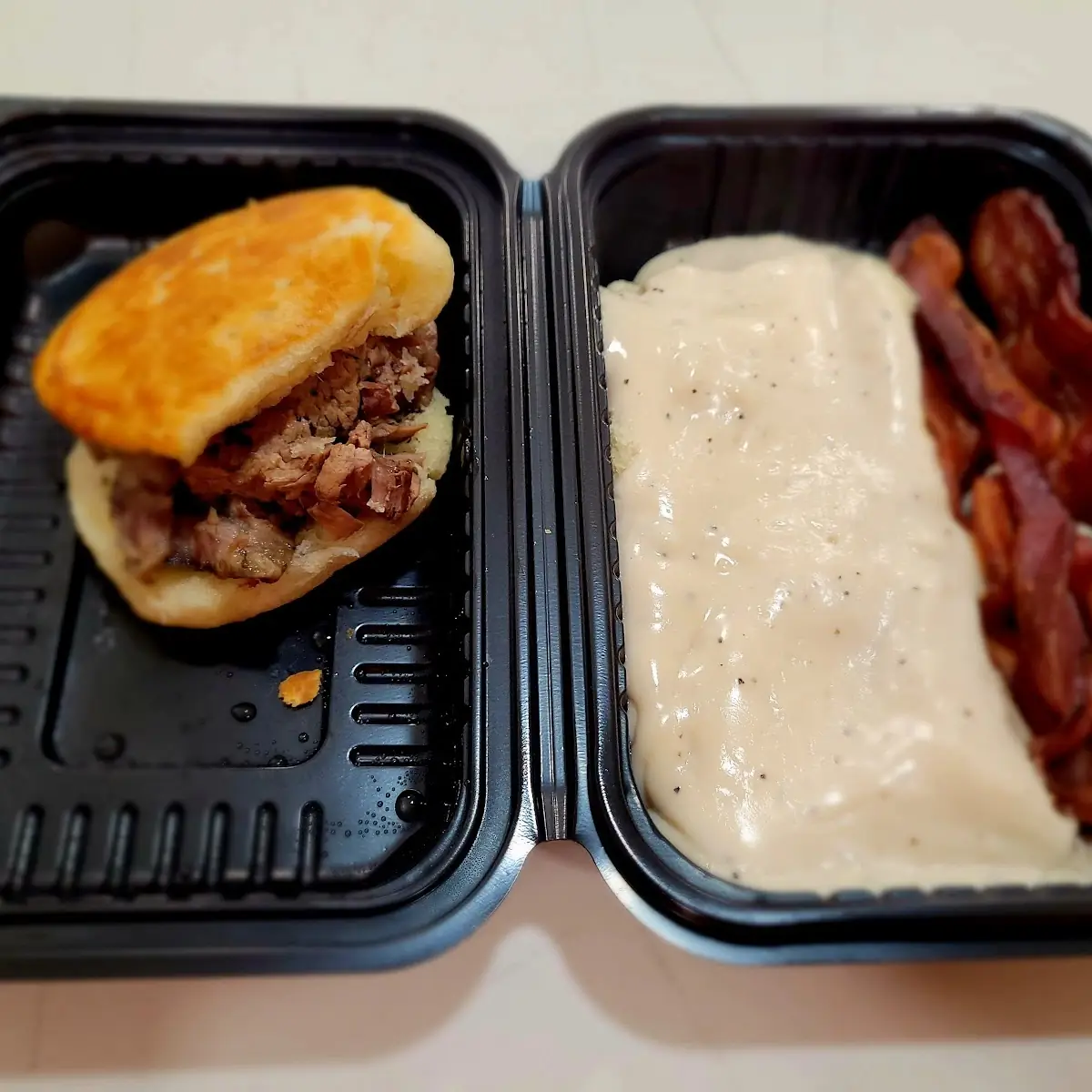 Ribeye Steak Sandwich & Biscuits and Gravy