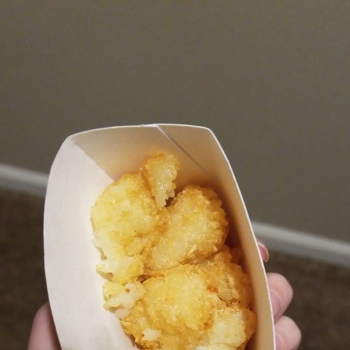 Smashed Cold Tater Tots