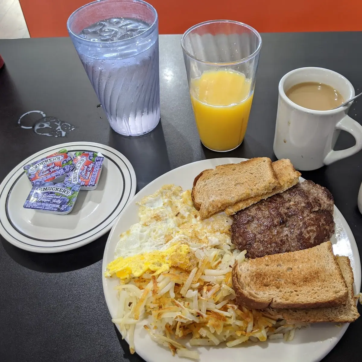 Hamburger Steak and Eggs