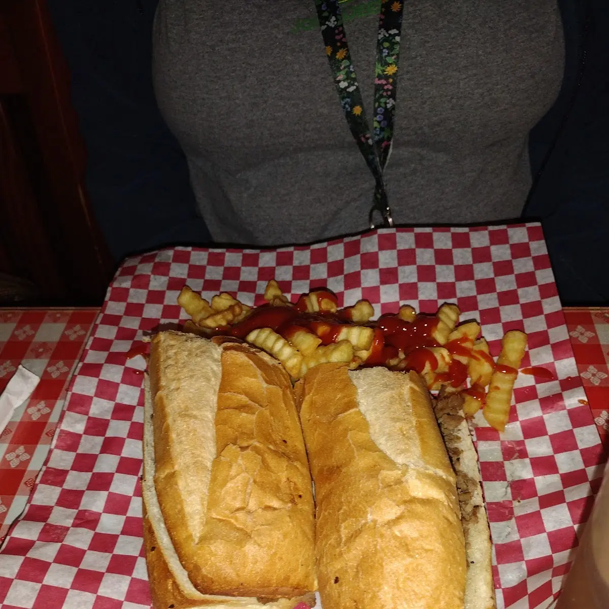 12 Inch Cheese Steak and Cheese Sub