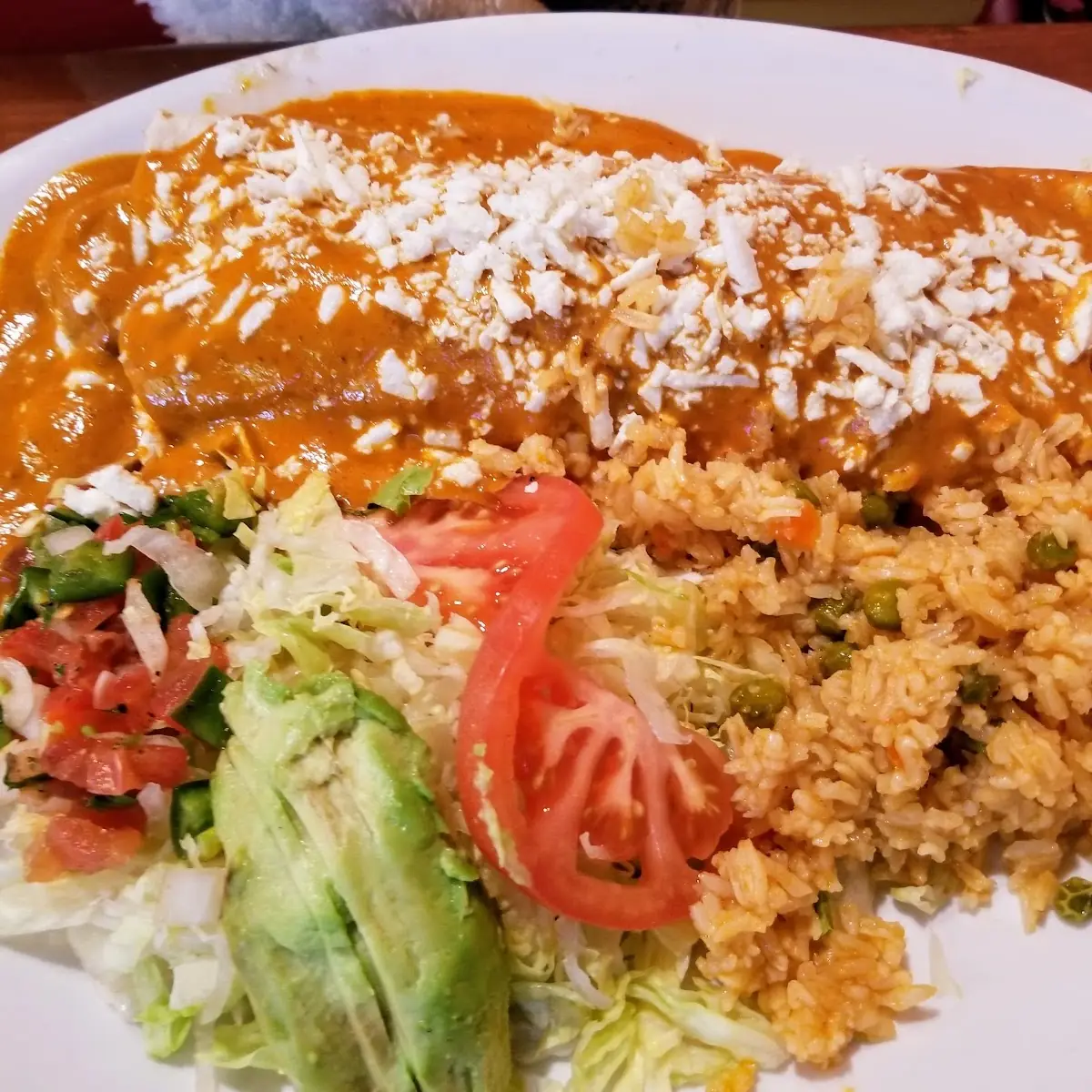 Chile Relleno with Rice and Refried Beans
