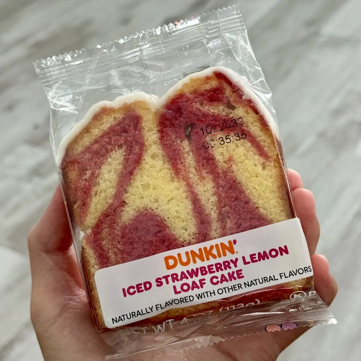 Iced Strawberry Lemon Loaf Cake