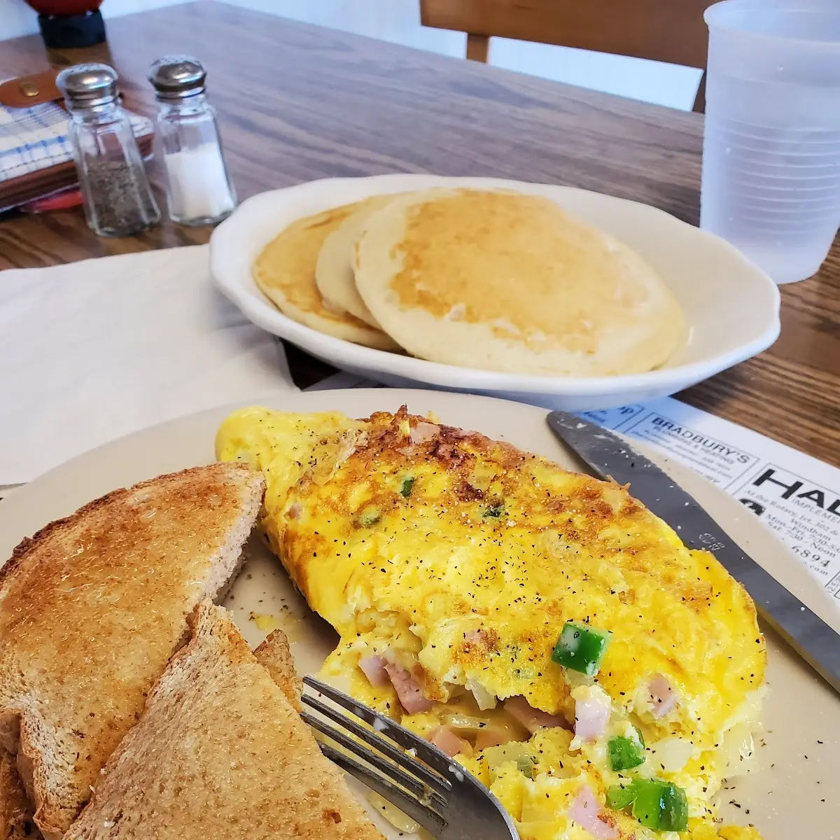 Ham and Veggie Omelette