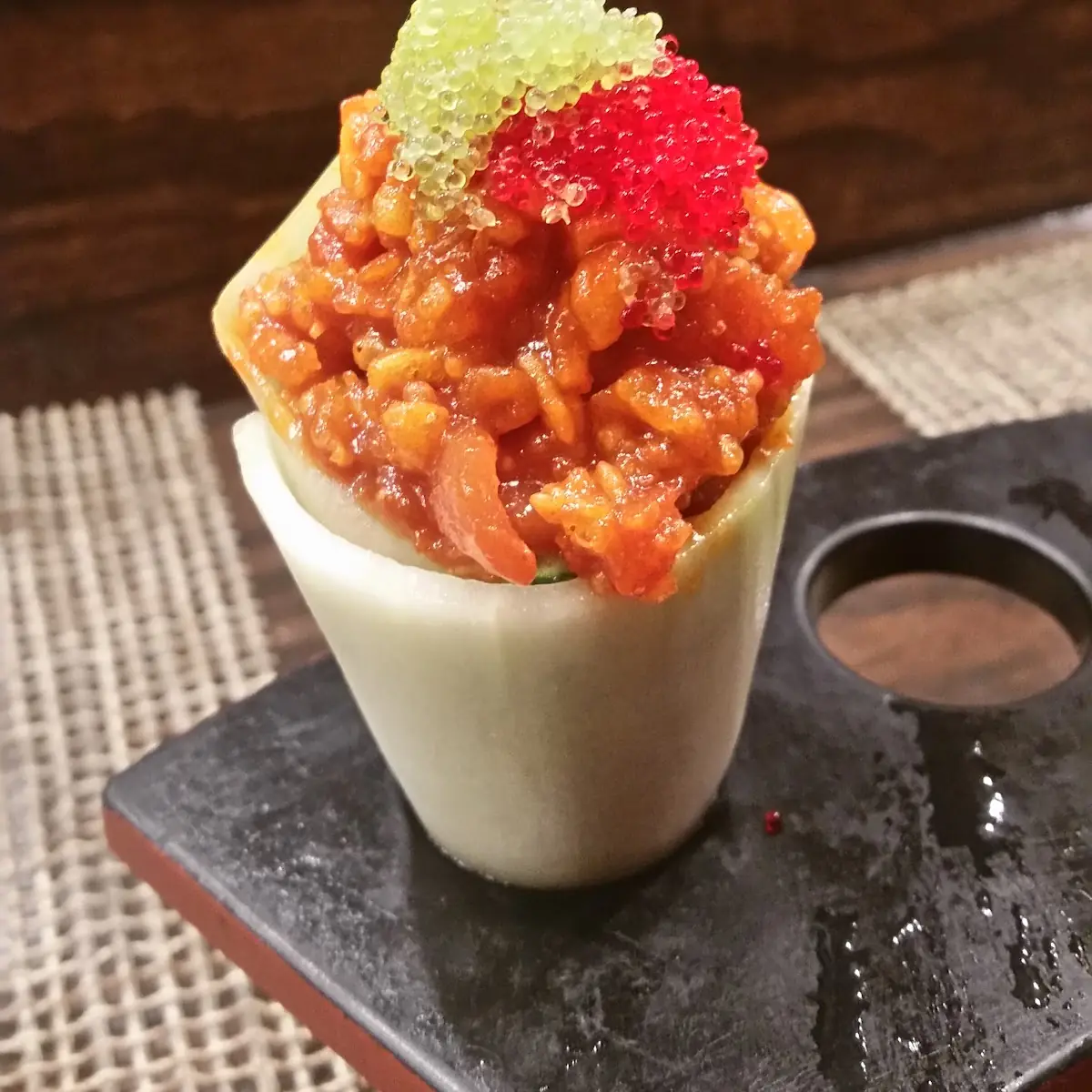 Crunchy Spicy Tuna Hand Roll