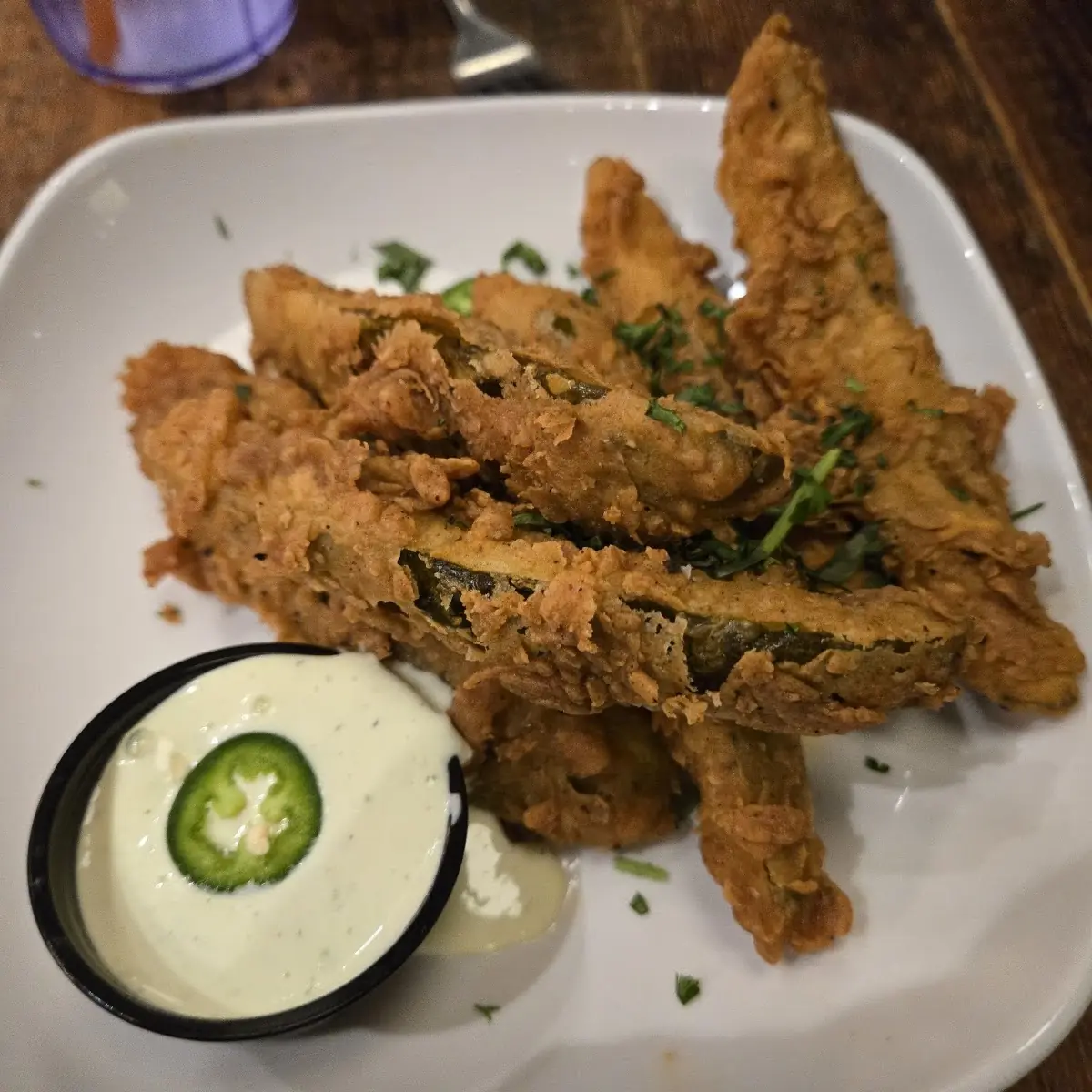 Fried Pickle Spears with House-Made Ranch