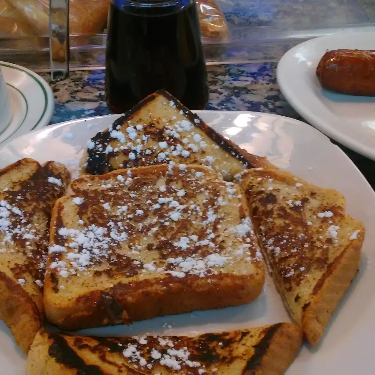 French Toast Meat and Eggs