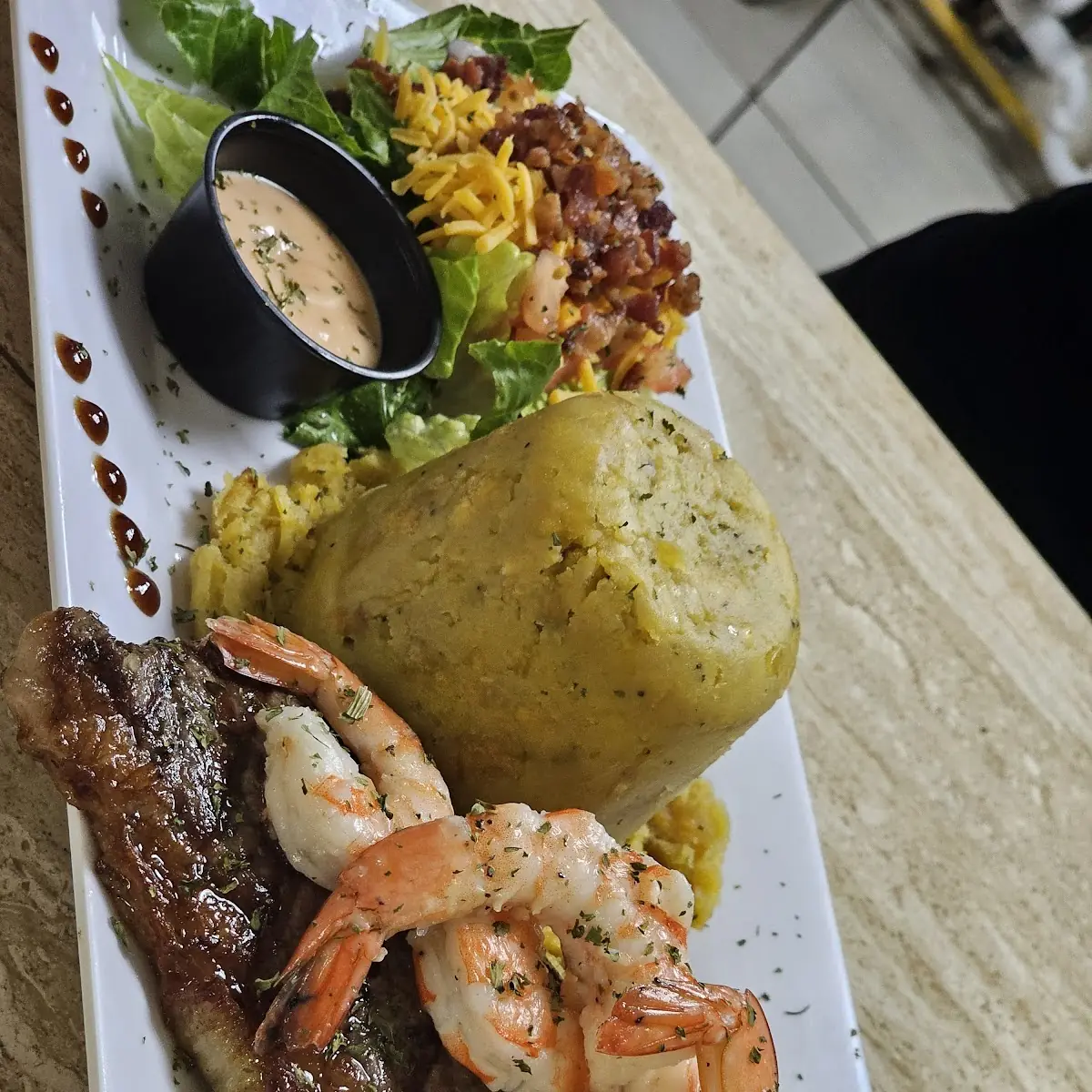 Sirloin Con Mofongo