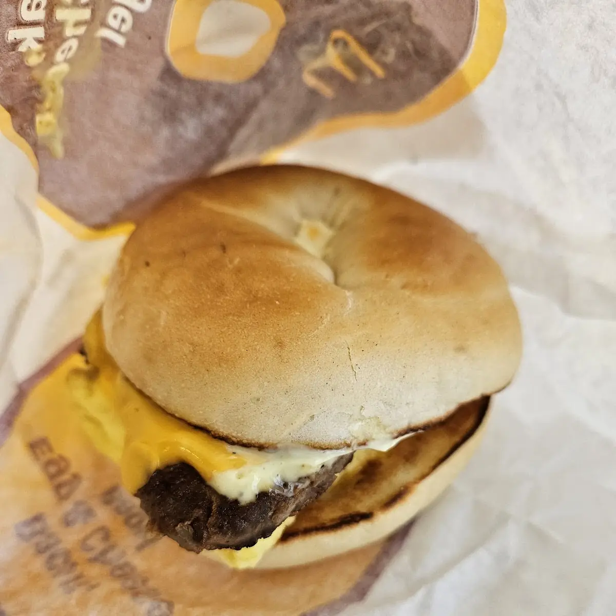 Steak Egg and Cheese Bagel