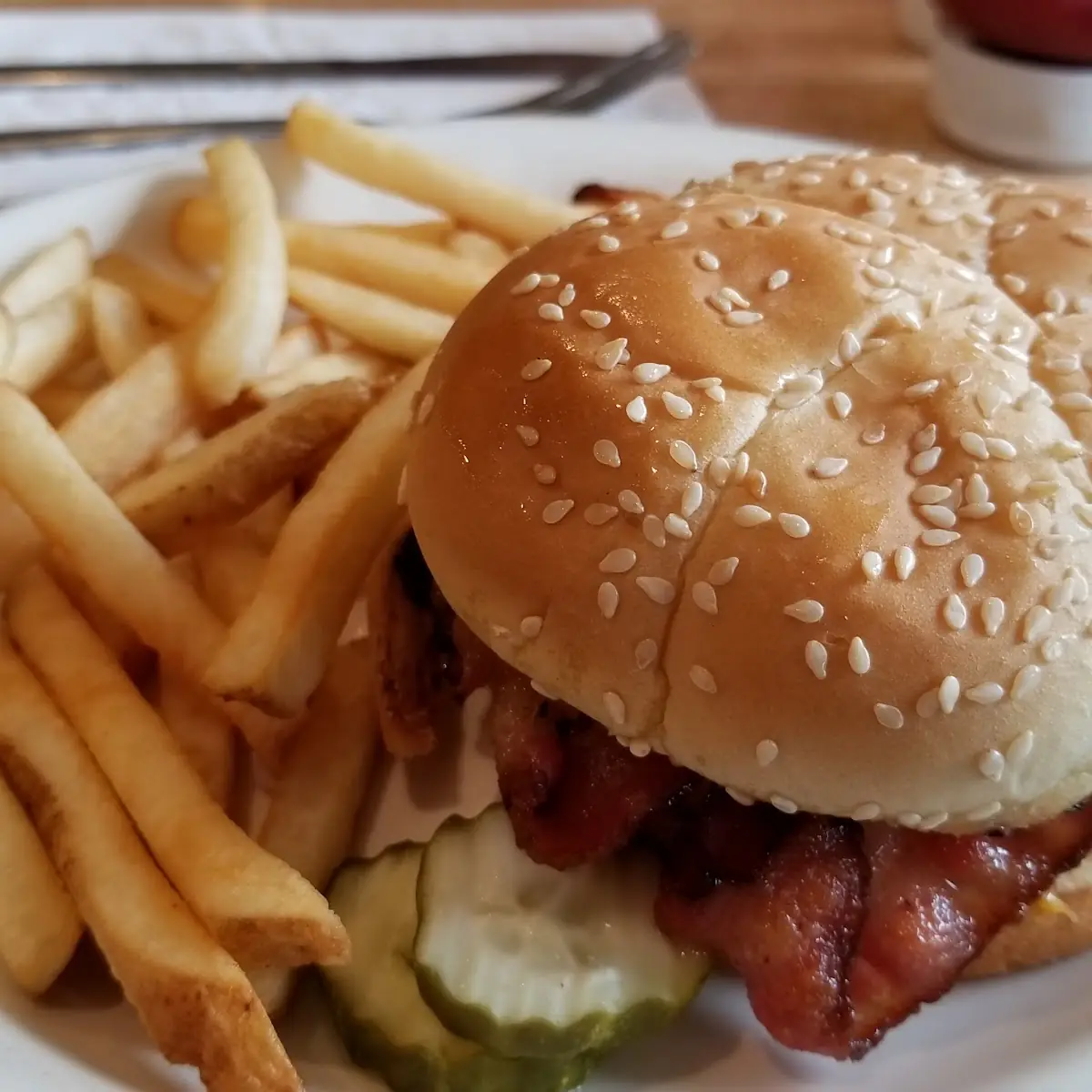 Bacon Cheeseburger with Fries