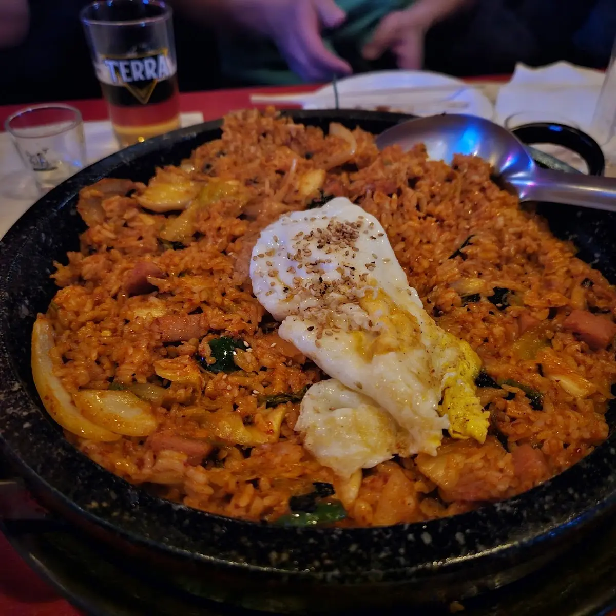 Combo a Popcorn Chicken Kimchi Fried Rice Mandu Dumplings