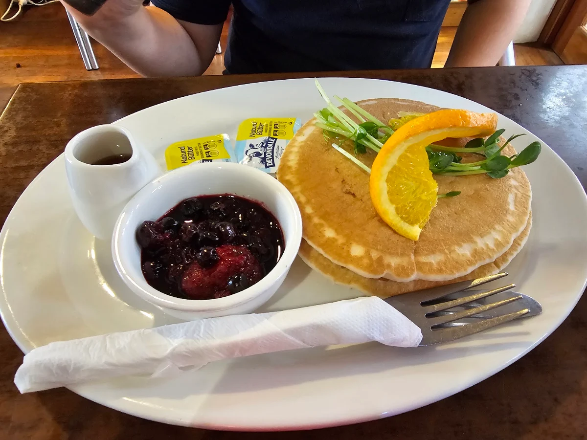 Pancakes, The Cola Café and Museum