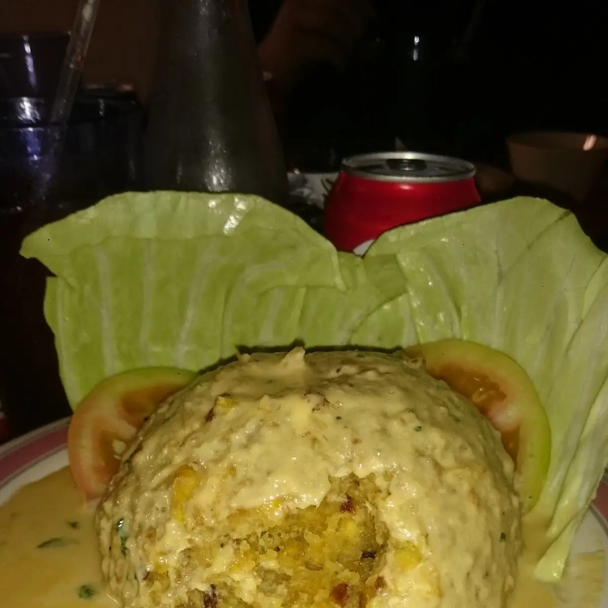 Mofongo En Salsa Blanca