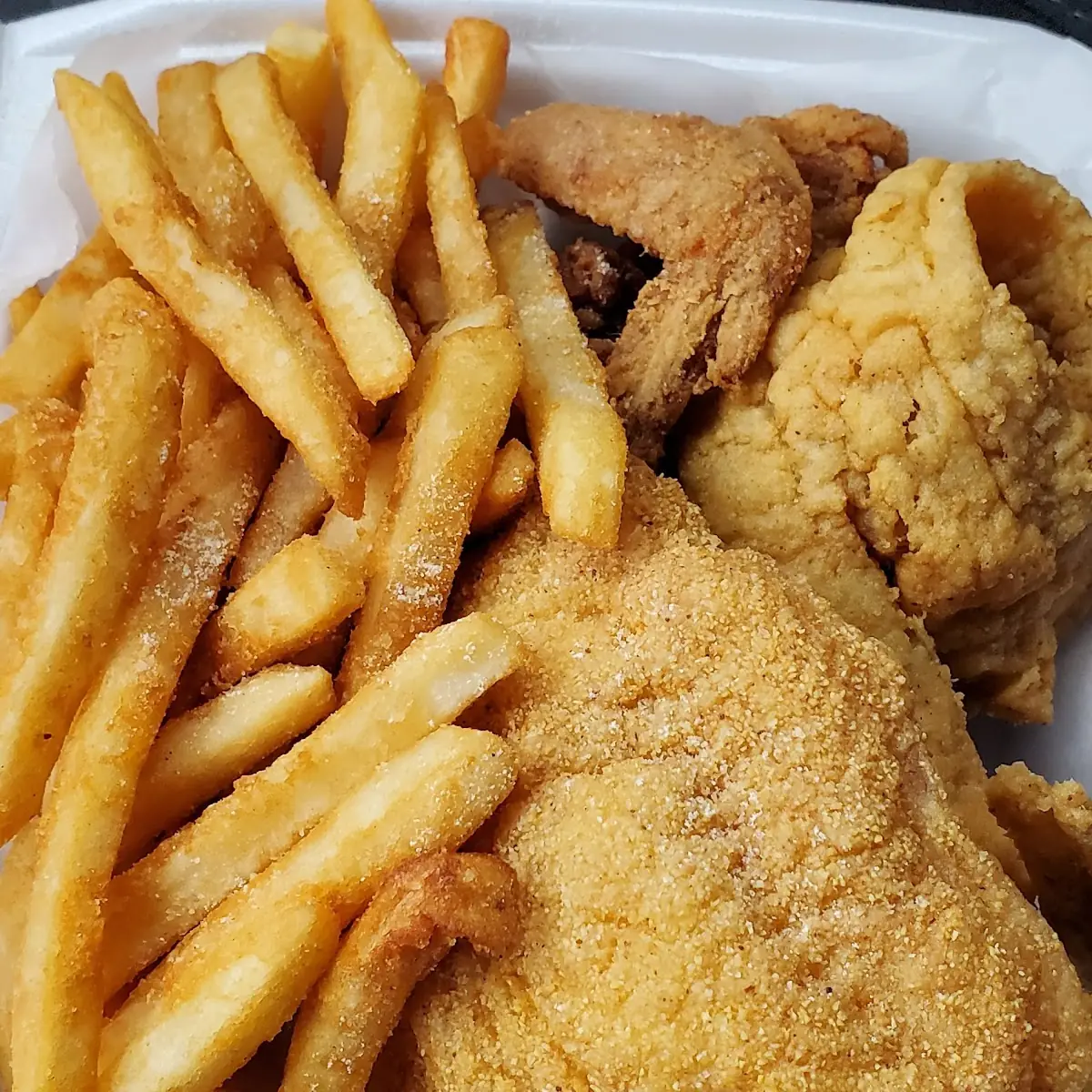 Fish with Fries & Can Pop