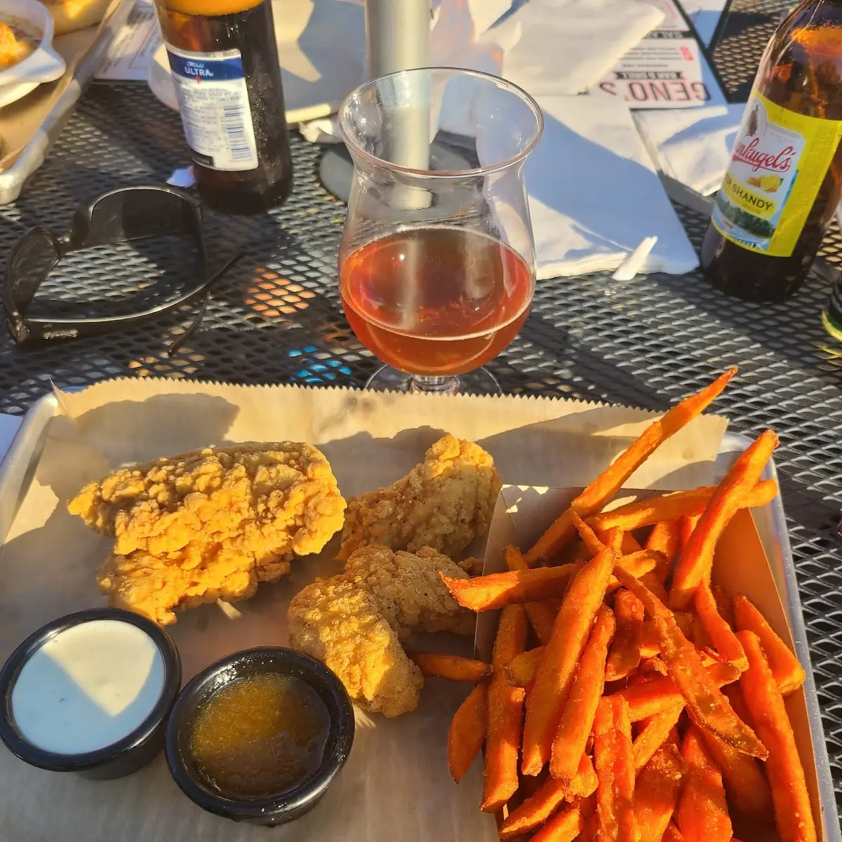Chicken Strips with Sweet Potato Fries