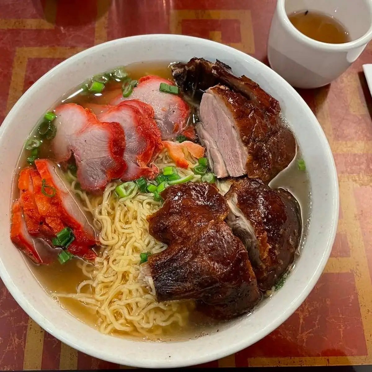 Roasted Duck and Pork Noodle Soup
