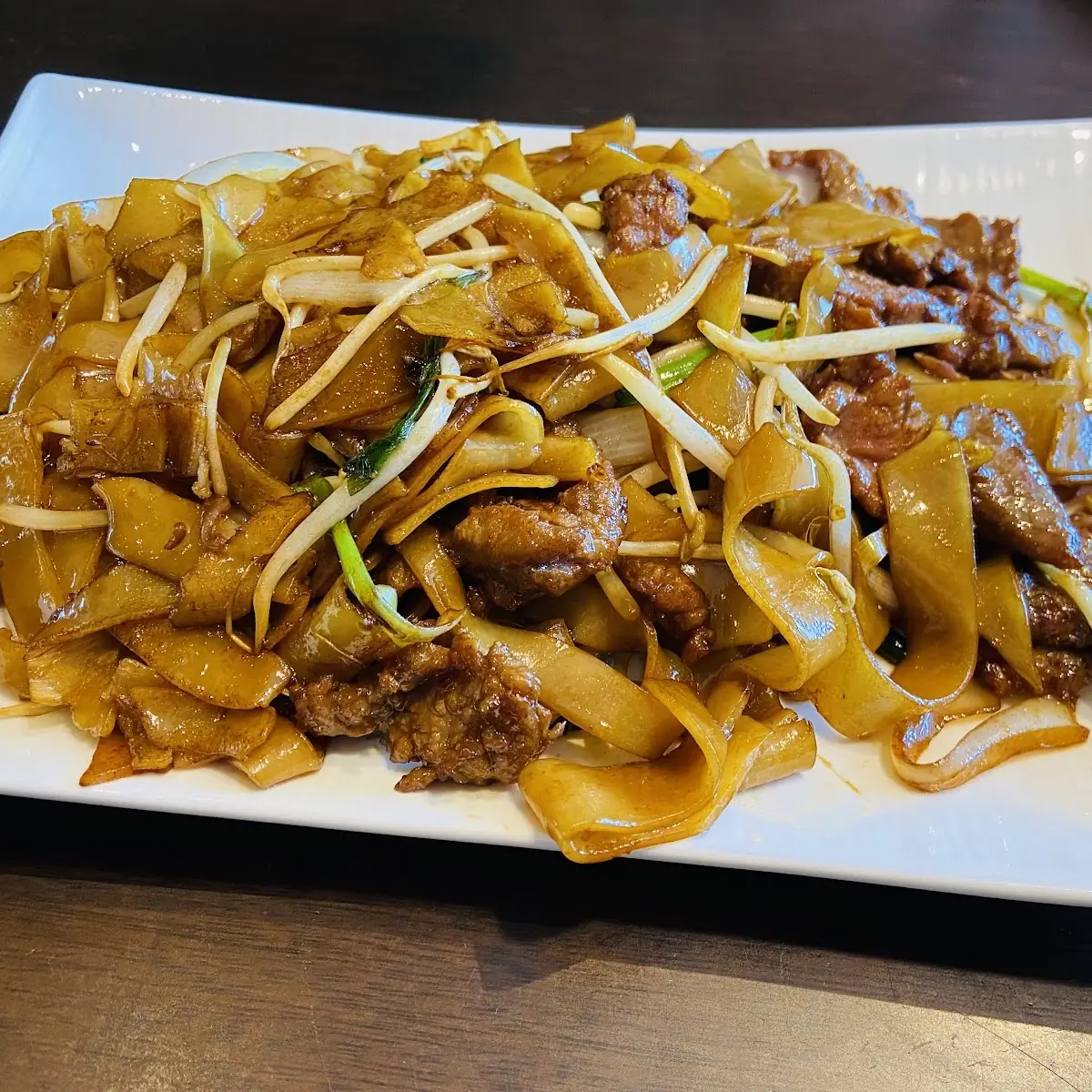 Beef Chow Fun Wide Rice Noodles