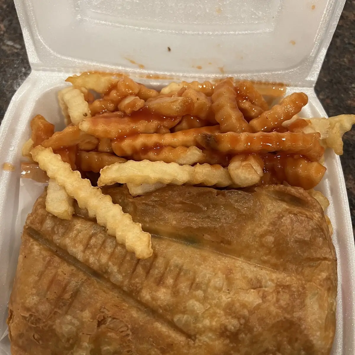 Fried Chicken Philly Cheese Steak