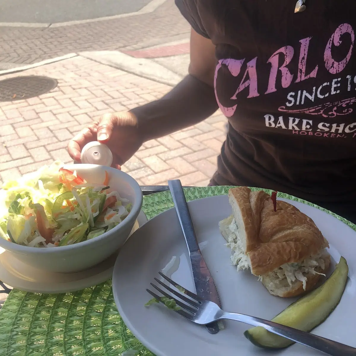 Sandwich and a Side Salad