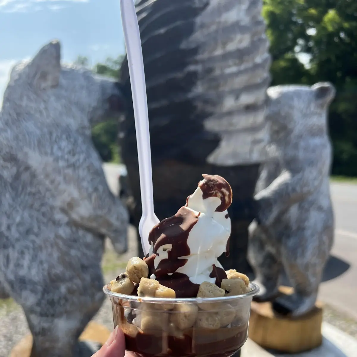 Vanilla Soft Serve with Cookie Dough
