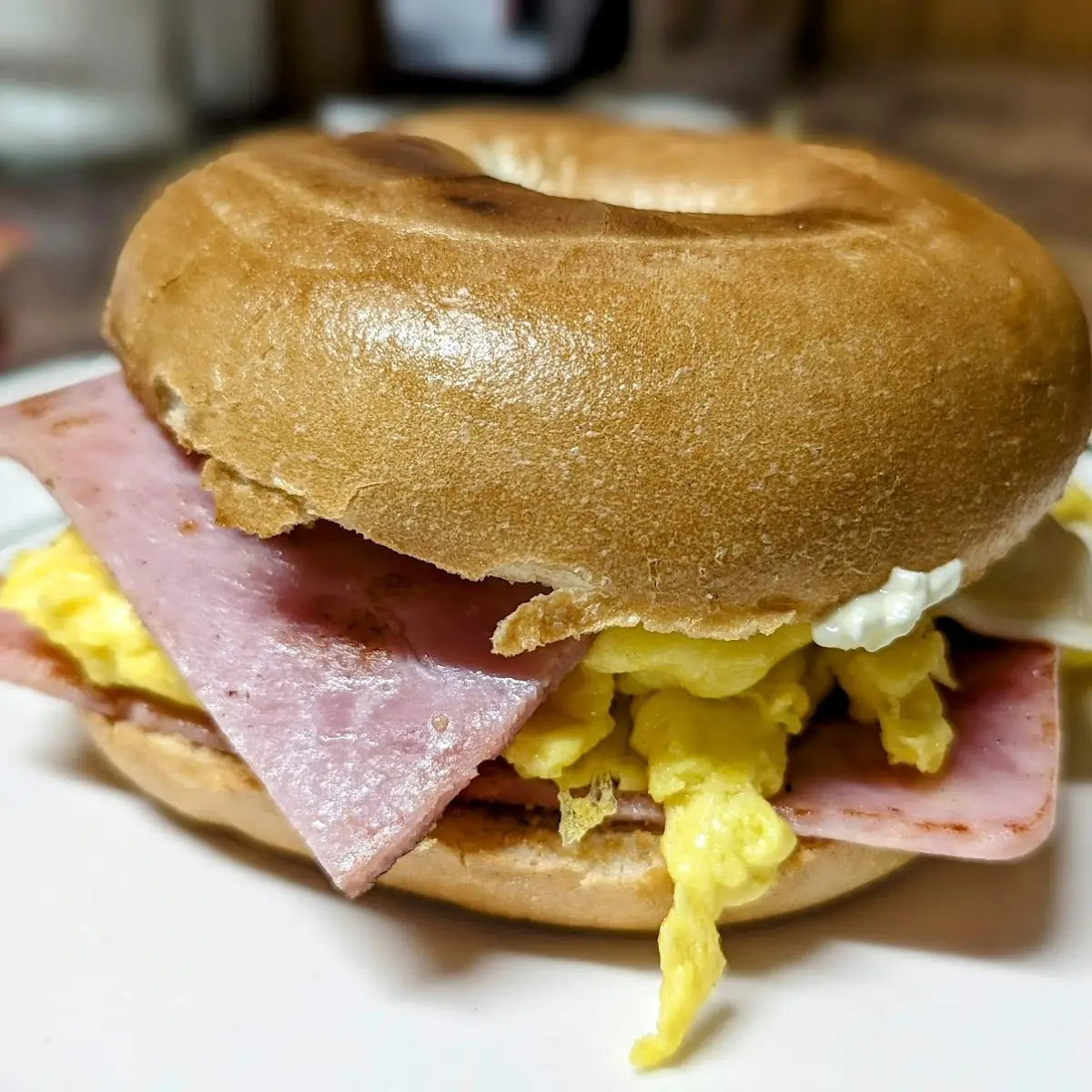 Ham Egg and Cheese Sandwich