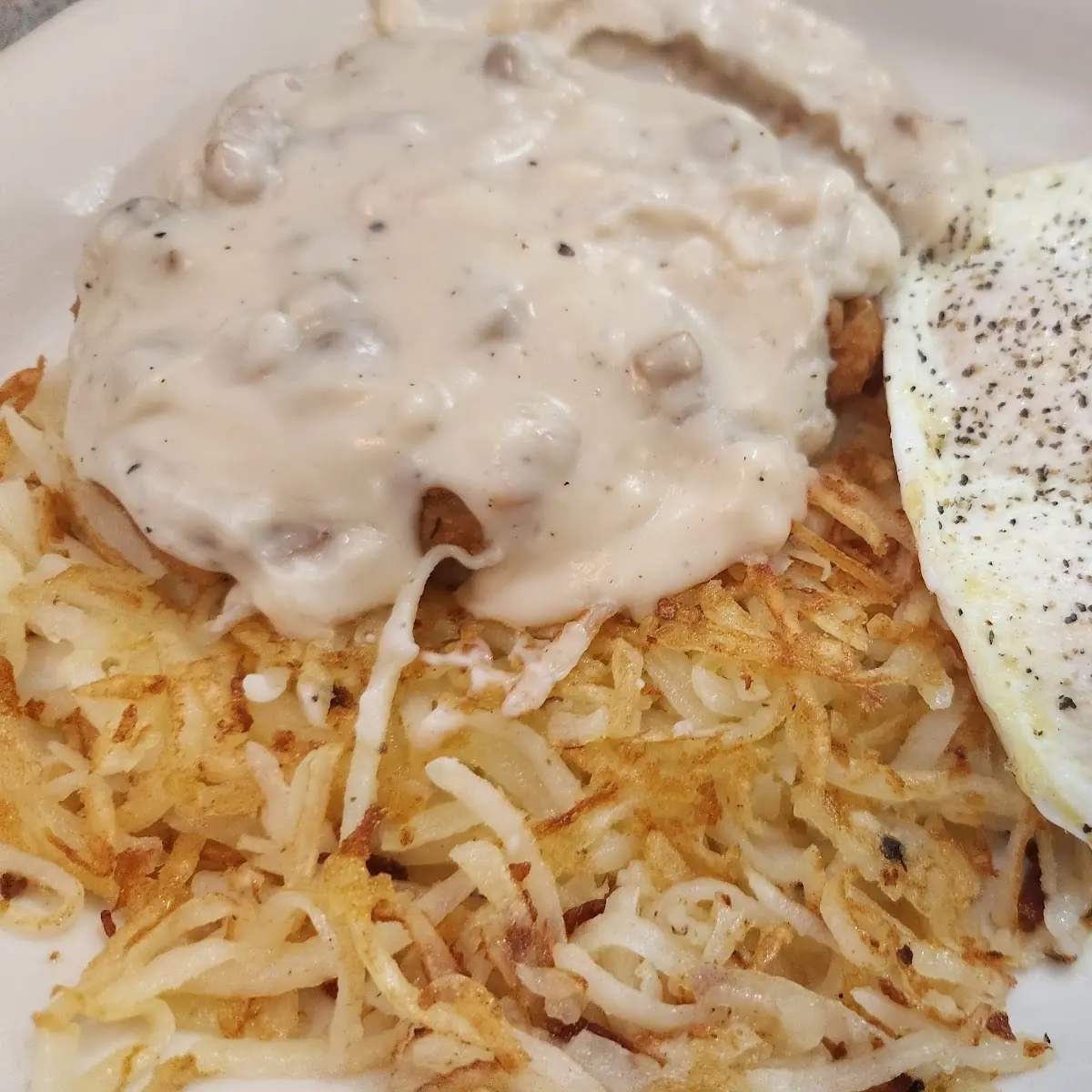 Country Fried Steak and Eggs