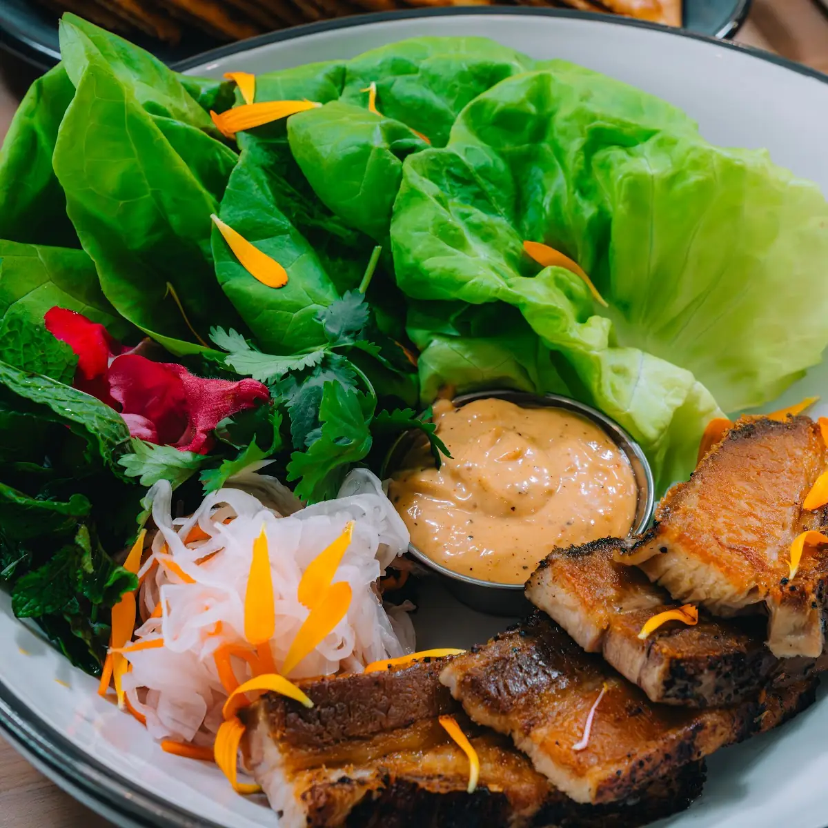 Pork Belly Lettuce Wraps