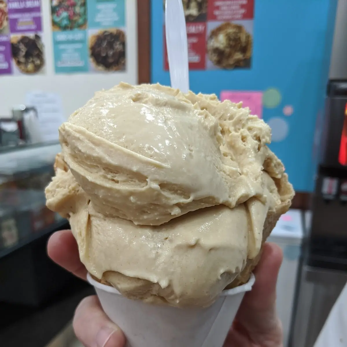 Single Scoop Peanut Butter Caramel