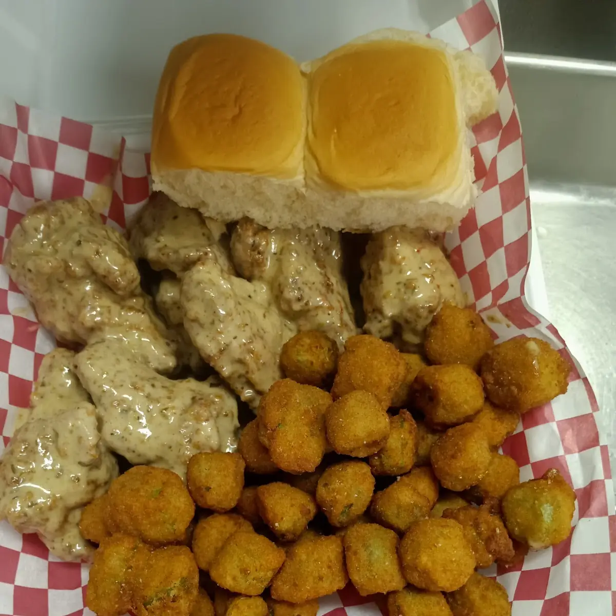 Parmesan Wings Fried Okra
