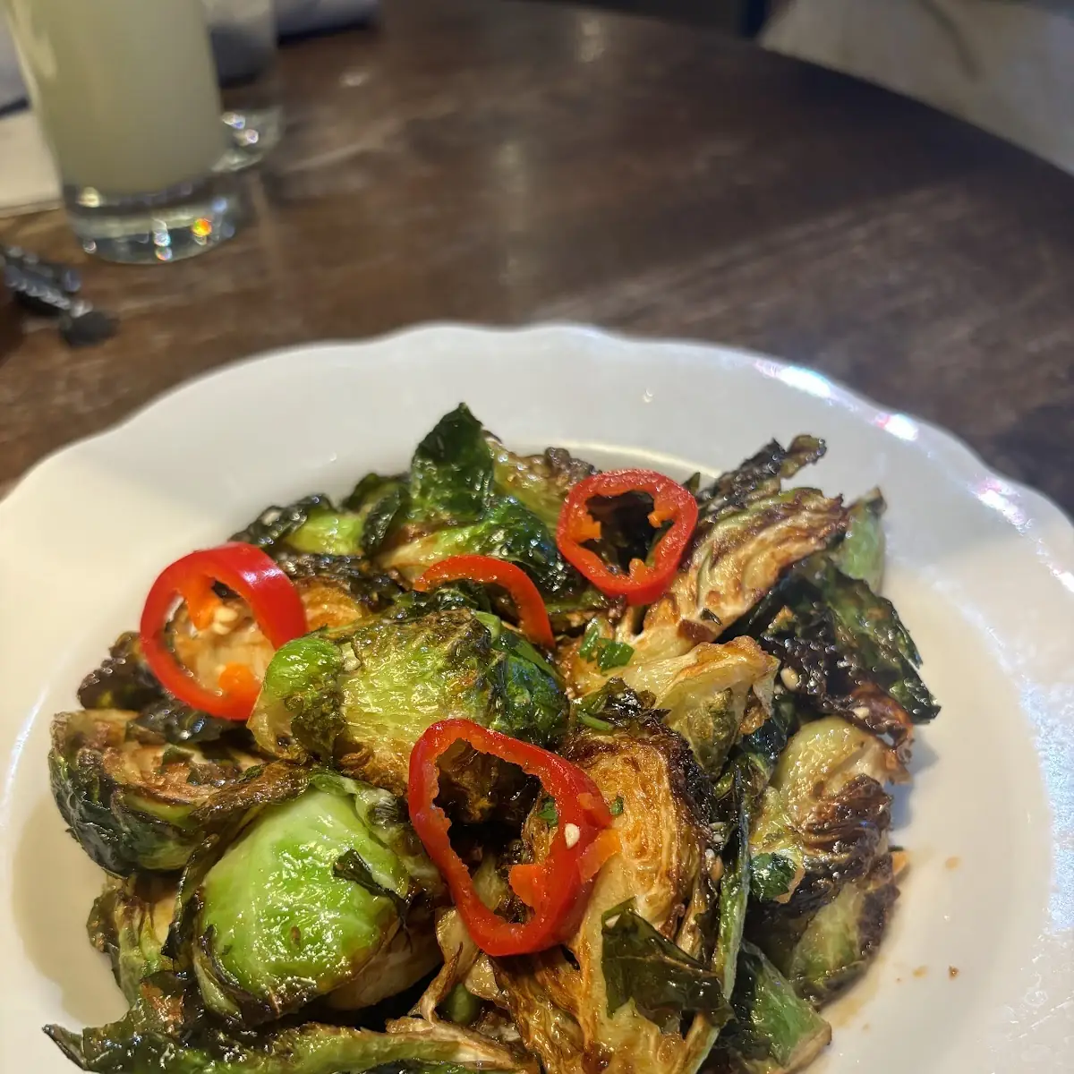 Hot Honey Brussels Sprouts