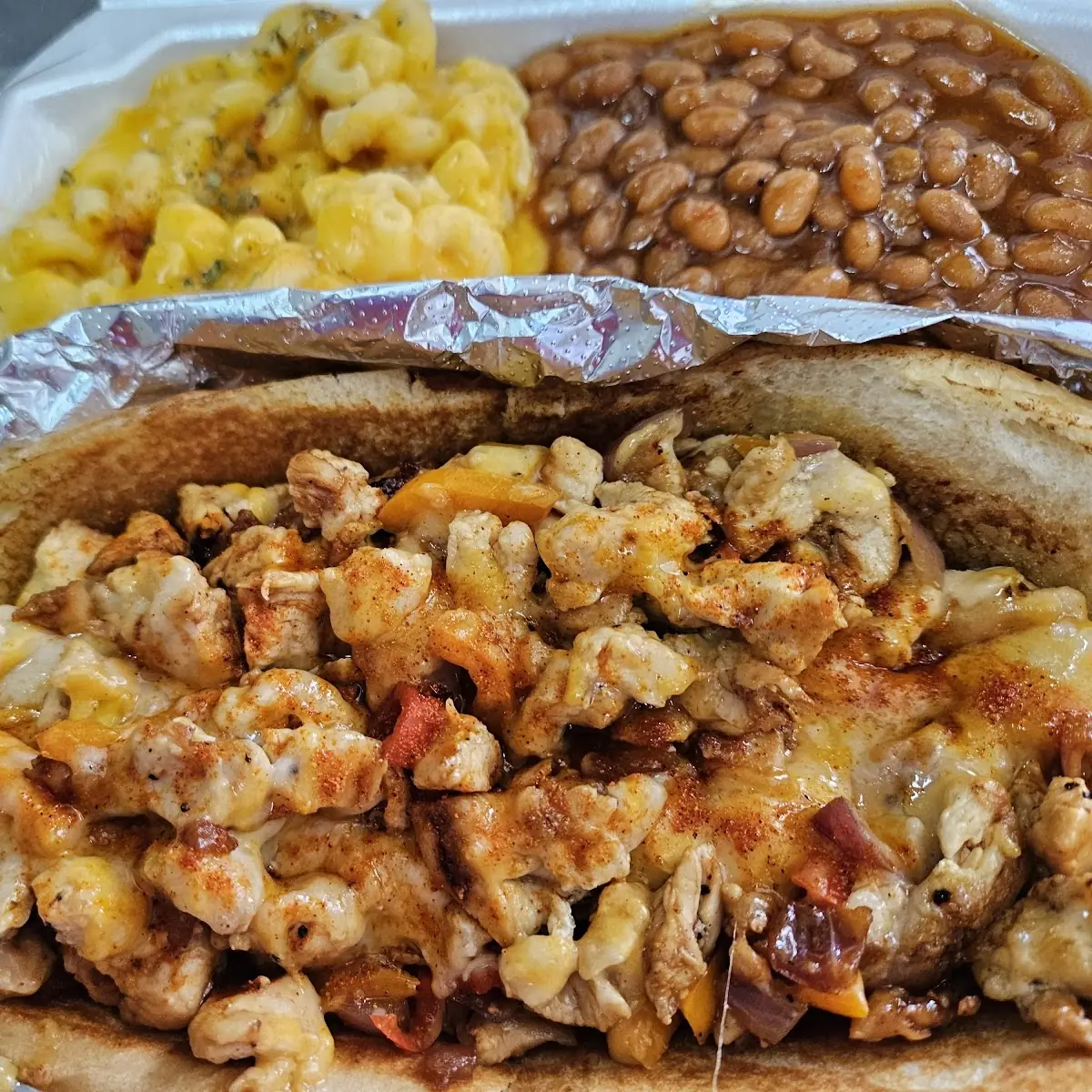 Chicken Cheese Steak Combo