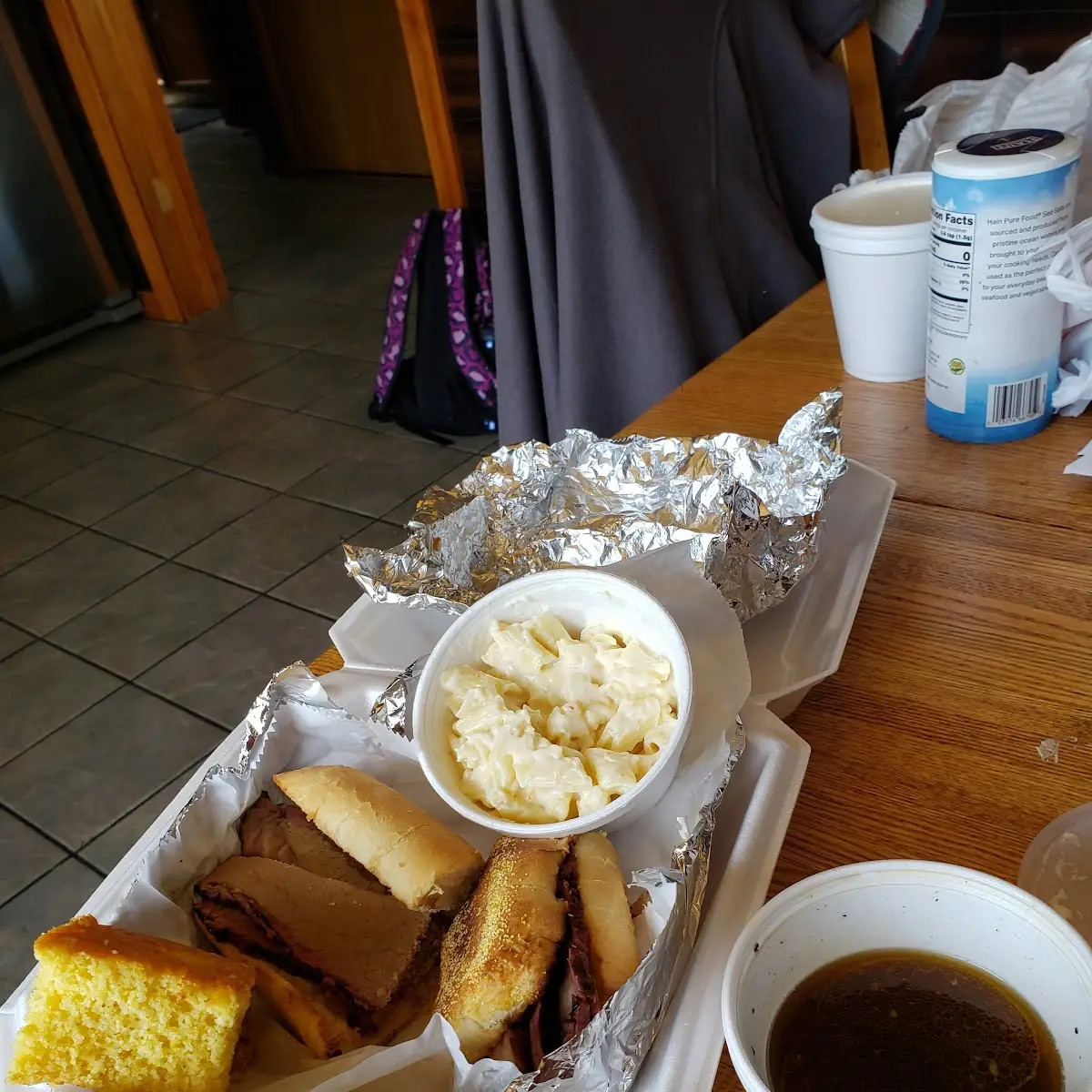 Brisket Sandwich Mac & Cheese