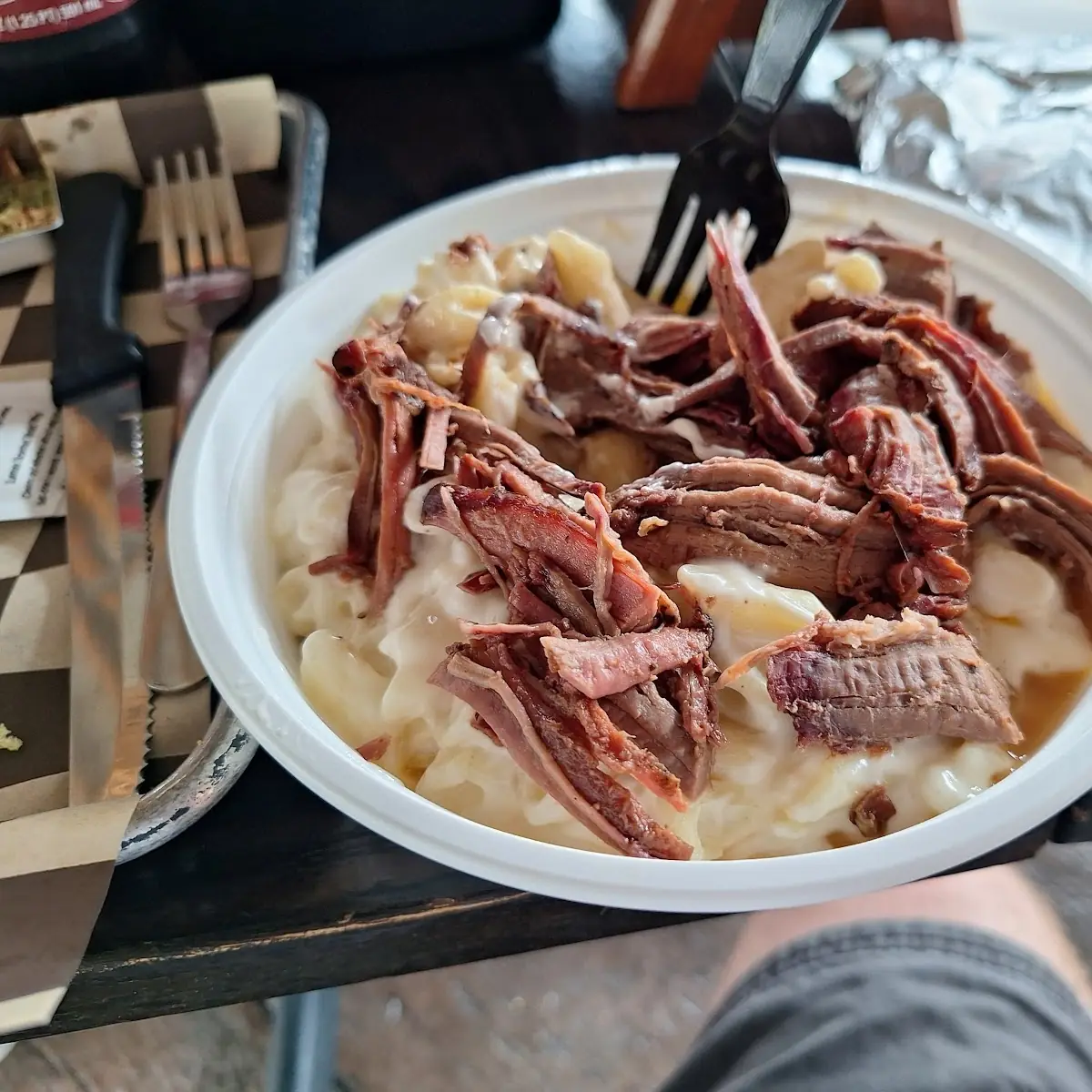 Mac N Cheese with Brisket