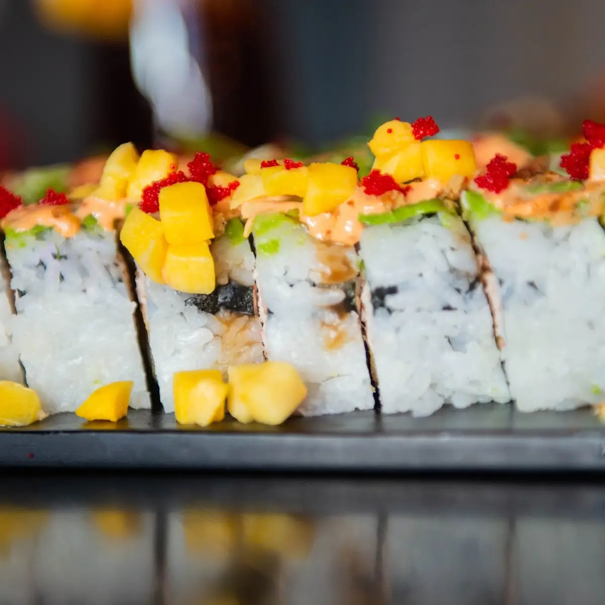 Fins' Rainbow Roll