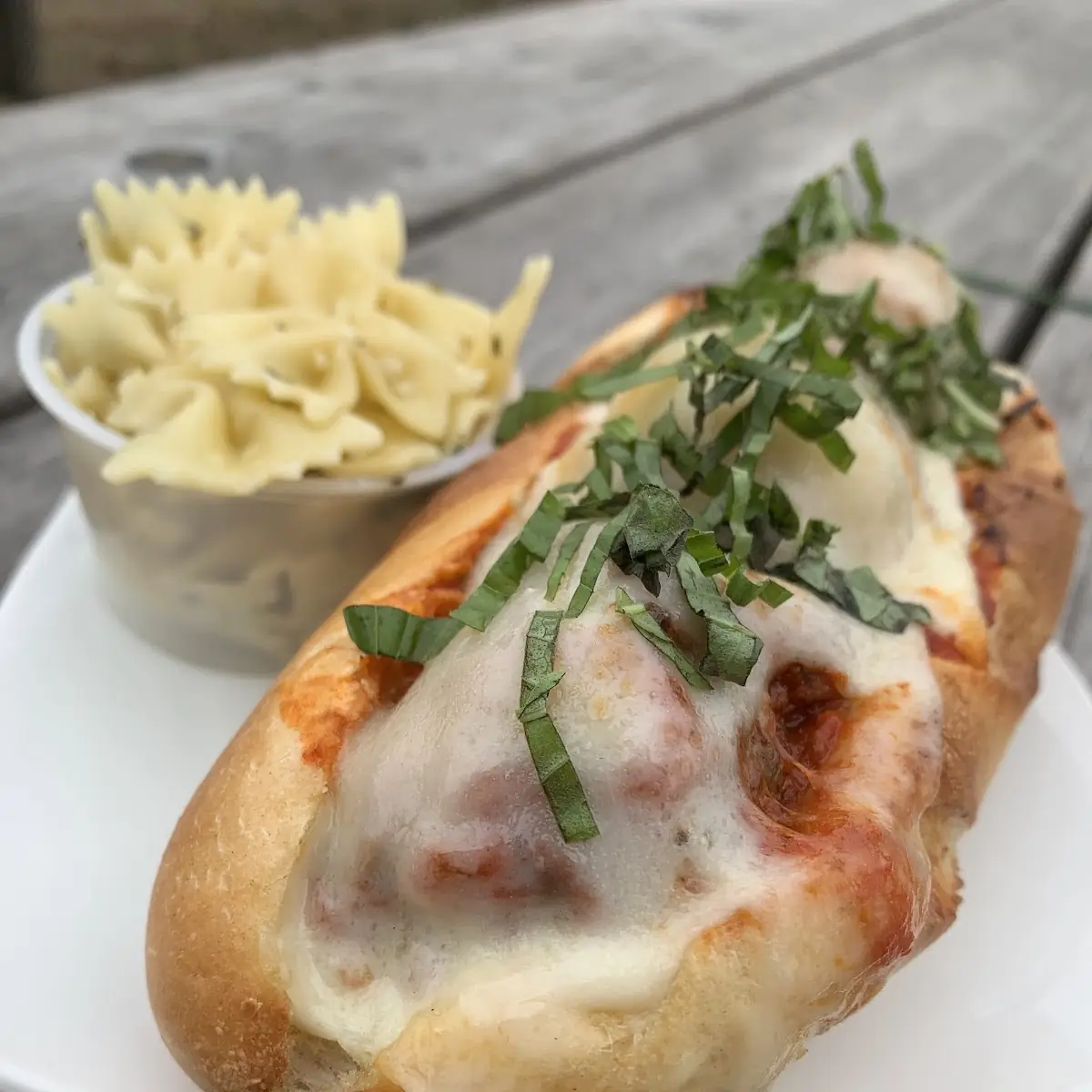 Meatball & Provolone on Ciabatta