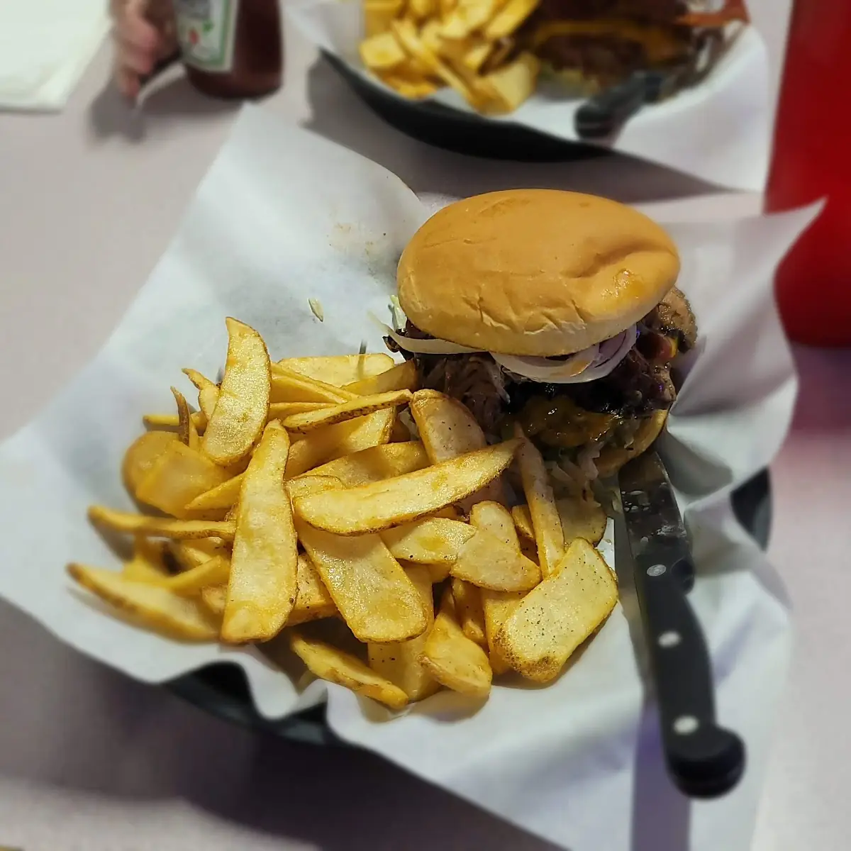 Beef Brisket Burger & Fries